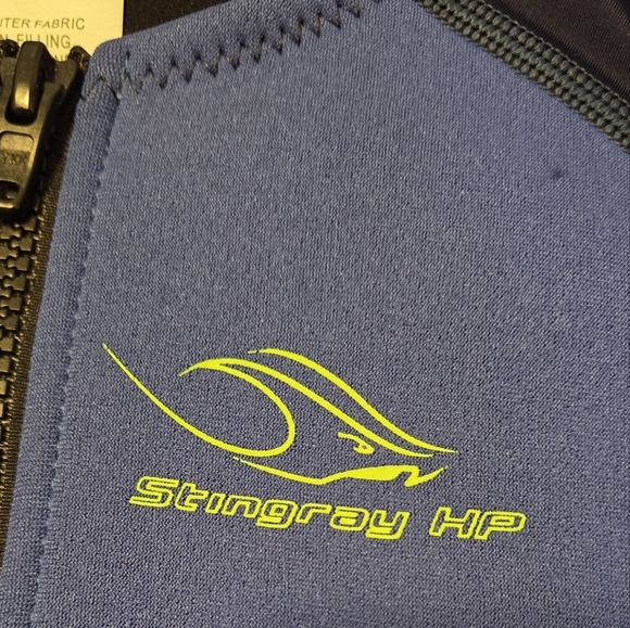 Aqua Sphere Stingray HP Junior Short Sleeve Wetsuit - Royal Blue / Navy Blue 6 - Picture 4 of 10